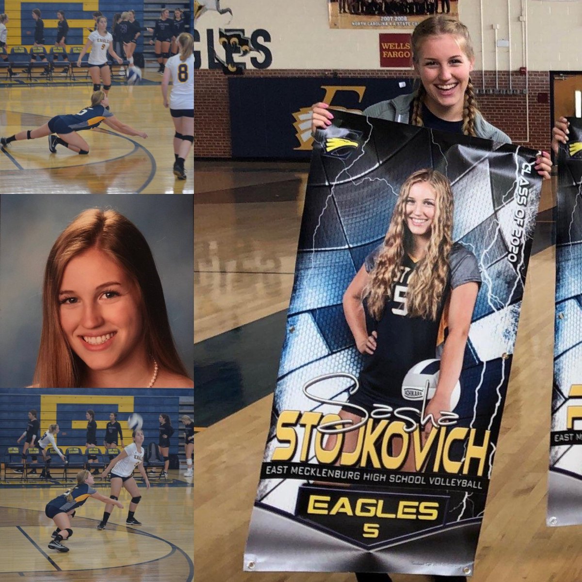 eastmeck_sports's tweet image. Congrats to @emeaglesports Sr. volleyball captain Sasha Stojkovich on being named the October winner of the Liz Murray Scholarship presented by the Hood Hargett Breakfast Club. Sasha has earned a $1500 scholarship based on academics, athletics, and community service. Great job👏