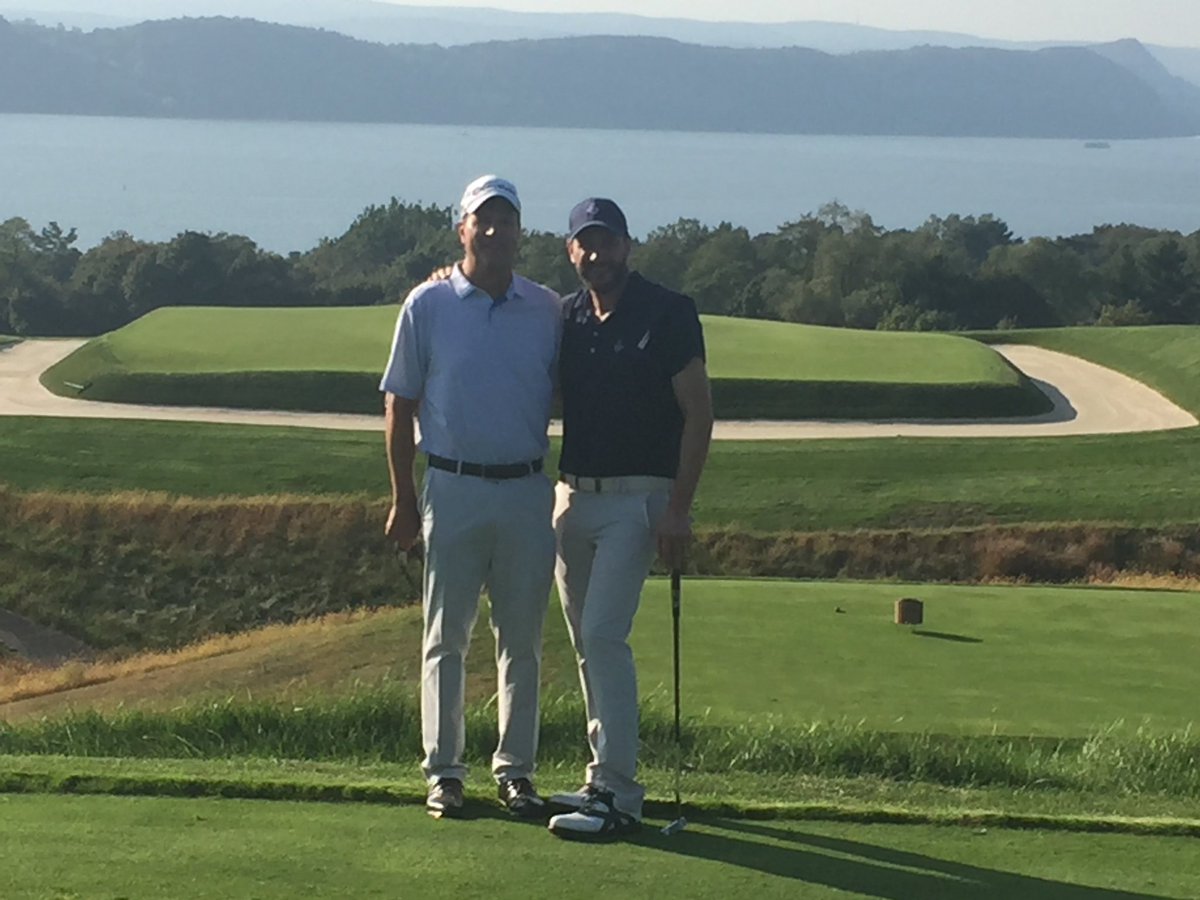 Espngreeny's tweet photo. Fabulous day with my pro @dantzivanis at the sensational Sleepy Hollow CC. There is nothing on earth more fun than playing golf well, especially with the man who taught me how. https://t.co/6QEeQPCjIM
