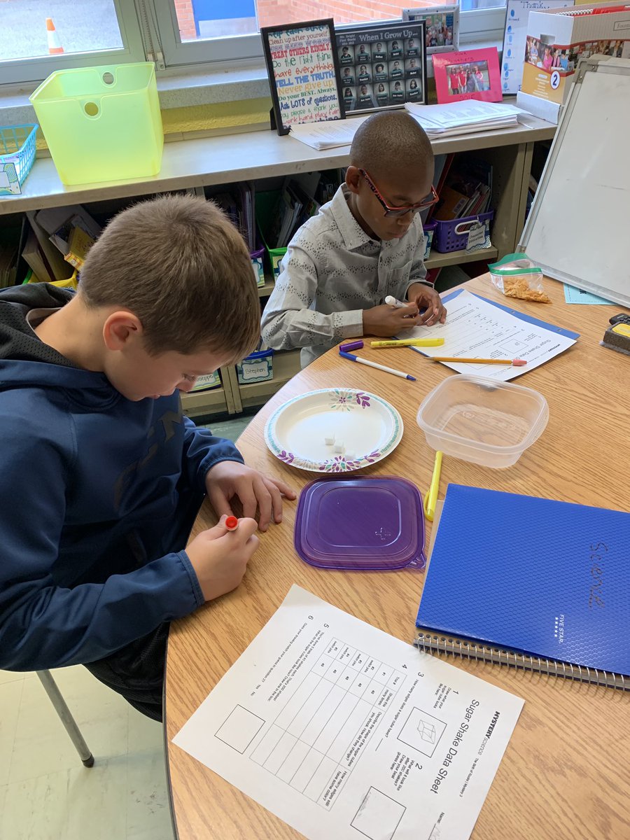Mrs_Economou's tweet photo. Completed our first lab this week to wrap up our unit on weathering and erosion. Thank you @MysterySci !! My kids were SO excited !! #sugarshake #mysteryscience #doingscience @WMScienceIA @MrsJVMiller https://t.co/zqPMgR3LfJ