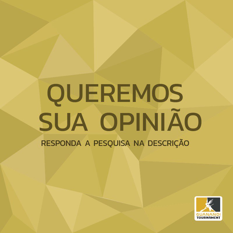 GuanandiOW's tweet photo. Nossa primeira season acabou mas o trabalho não! 

Nós da organização estamos precisando de uma ajudinha para podermos melhorar o desempenho do torneio e trazer pra vocês uma Season ainda melhor! 

• Link da Pesquisa: 
https://t.co/weI5sqnkZd

Agradecemos o apoio. ♥ https://t.co/thQtJcV8J8