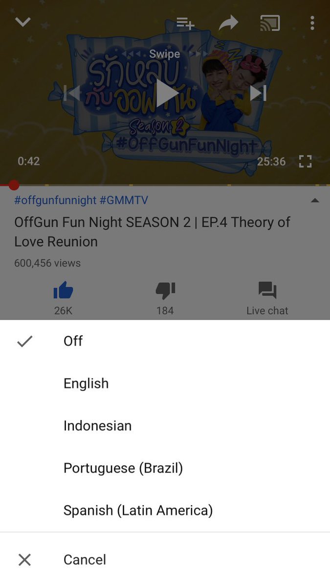 OffgunVariety's tweet photo. 💚 Update ยอดวิว 💚

02.10.2019  07.15 น.
( 19 วัน 11 ชั่วโมง 15 นาที)

🔺600,456 views
🔺26K like
🔺4 subtitles 

👉 https://t.co/Tik1hCOsNS

#OffGunFunNight 
#OffGunFunNightSS2EP4 https://t.co/axpKJZTbJ6