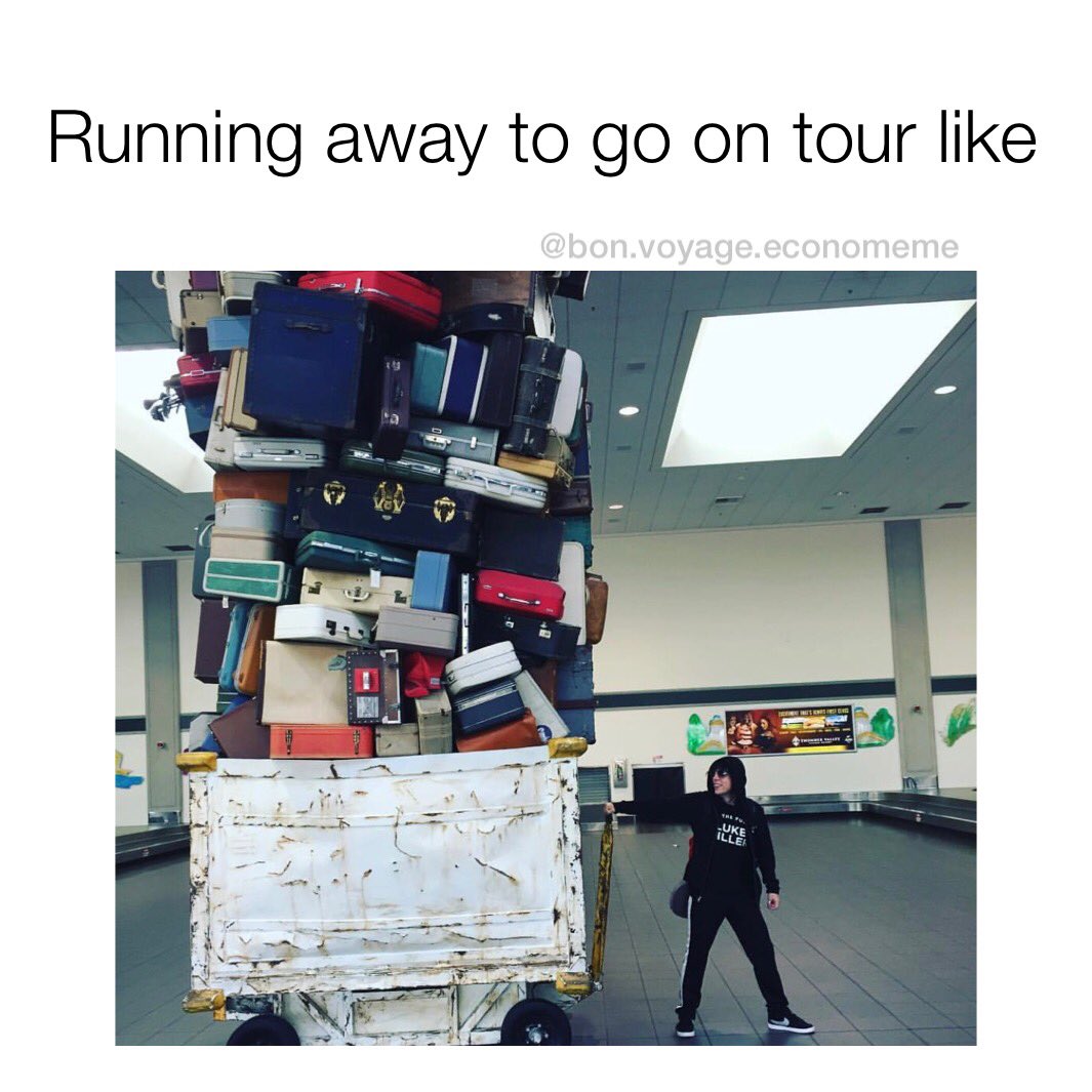 b_v_economeme's tweet photo. Only the essentials
.
.
.
#TheStruts #StrutsMemes #Strutters #TheStrutsOnTour #StrutsOnTour #TravelingStrutters #TravellingStrutters #BonVoyage https://t.co/828fdo4bOx