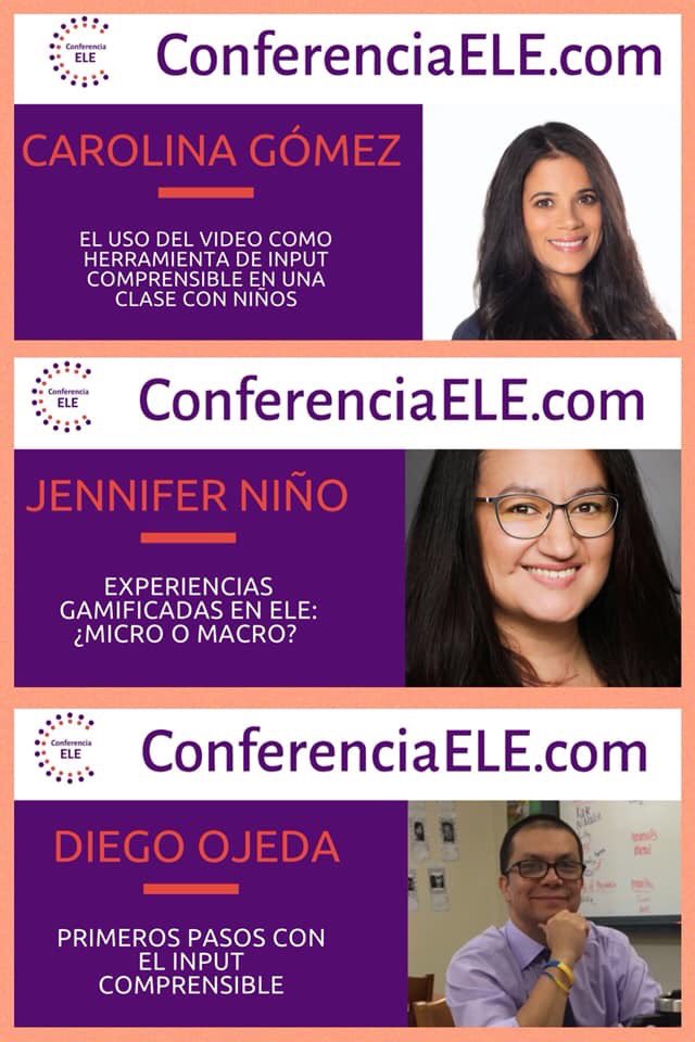 Señoras y señores les presento a su equipo de Input Comprensible.  Muy pronto volveremos a compartir recursos e ideas!  Entre tanto pueden ver nuestras presentaciones en la Conferencia ELE 2019 .