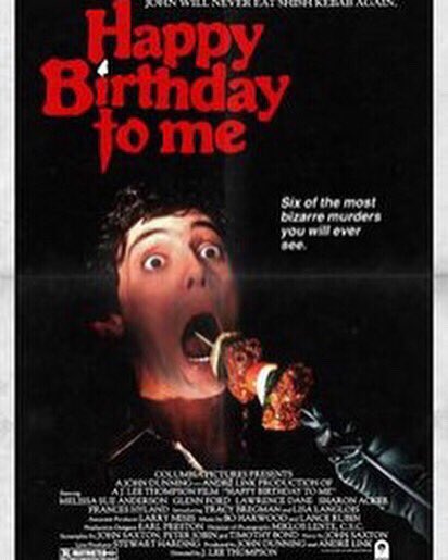 ericghollis's tweet photo. Horror Movie Month Night One: Bloody Birthday > Happy Birthday To Me #horrormovies #horrormoviemonth #bitfaced https://t.co/8kAvh5kXQd