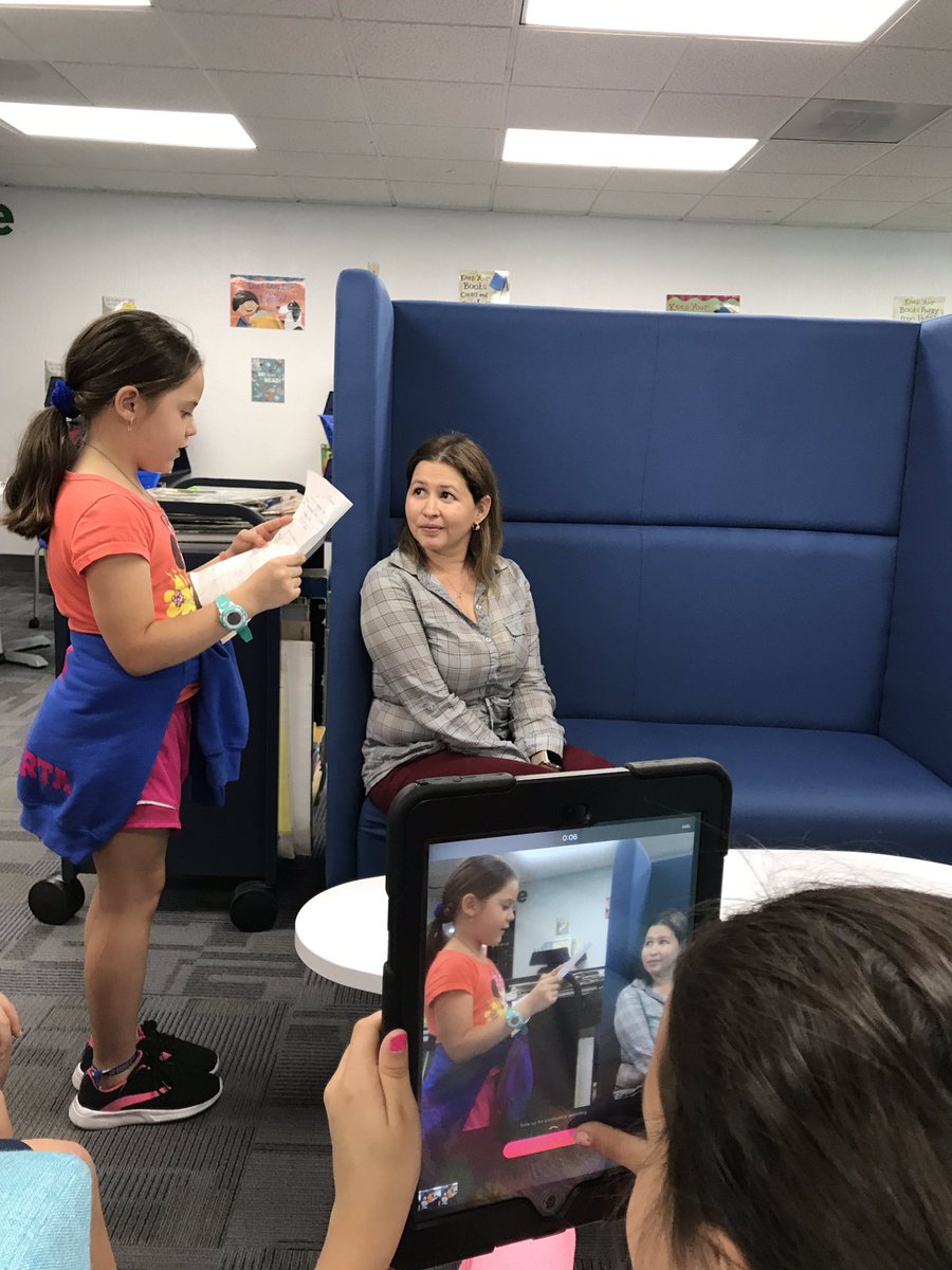 We’re learning about school helpers and Ss created their own interviews to learn more! They used #clips to record and shared on <a href="/seesaw/">Seesaw</a>! Ss then watched the videos and wrote about their learning in their journal 📝 Thank you <a href="/nora_olivo5/">Nora Olivo</a> for all the help 🙌🏻 #EveryoneCanCreate