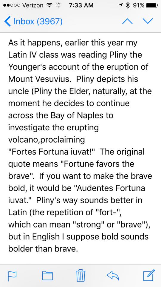 GroovyTubePod's tweet photo. I know many of you wanted more more more after our brief discussion of Pliny the Elder on #BradyBunch #Podcast Episode 17. Guess what?! I found the note by brother sent me when I asked about it for my book. Yep, me &amp; Grandpa Brady. Haven't listened? I bet you want to now! #Latin https://t.co/WK2sDnilit
