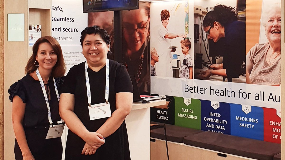 AuDigitalHealth's tweet photo. Are you at the @AAPM_National Conference in Brisbane today? 
The event will feature a range of speakers, workshops and social events.
Learn more about #DigitalHealth, and how #MyHealthRecord will benefit your health practice: https://t.co/oEmqttod1J

#AAPMConference https://t.co/0VNGJ139ym