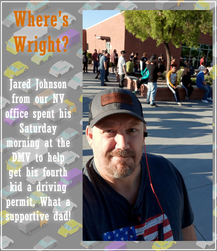 WrightEngineers's tweet photo. You have to represent Wright even when you are spending your Saturday at the good old DMV! #whereswright https://t.co/1uP3NrhMVC