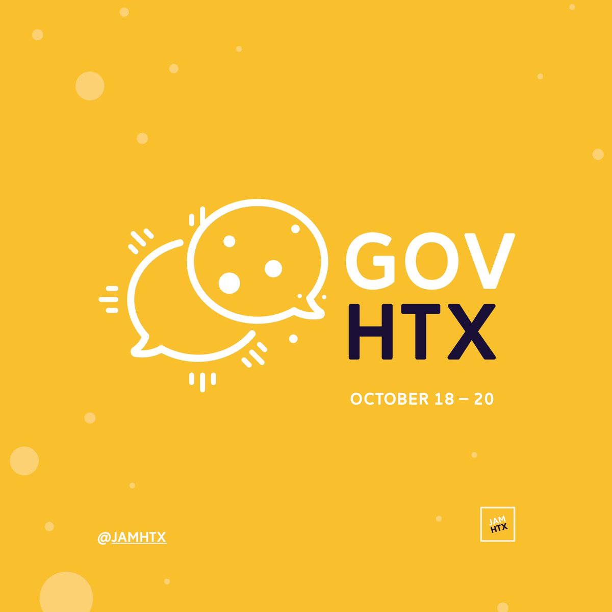 Season 2 continues! Mark your calendar October 18–20 and join us for #GOVHTX 2019. Let's design a better #Houston! Tickets now on sale at lnkd.in/ePyBn3q #servicedesign #designthinking #ggovjam #houstonevents #problemsolving #doingnottalking #thisiswhywejam