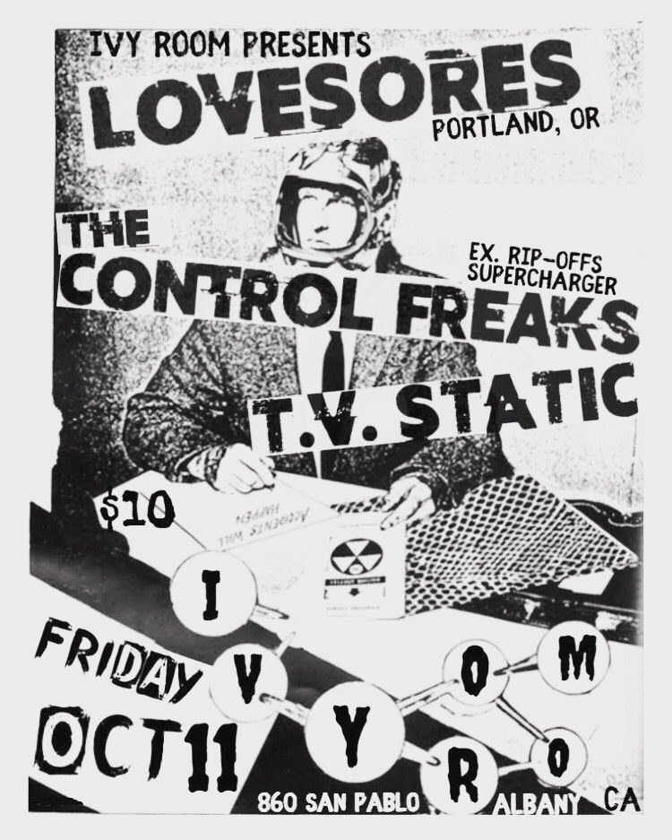 Let’s go crazy SF! Two nights in the bay next week.  #SanFrancisco #thelist #RockShow #punkart #garageband #deadbeatrecords #slovenly #cantstoptherock #Rocktober