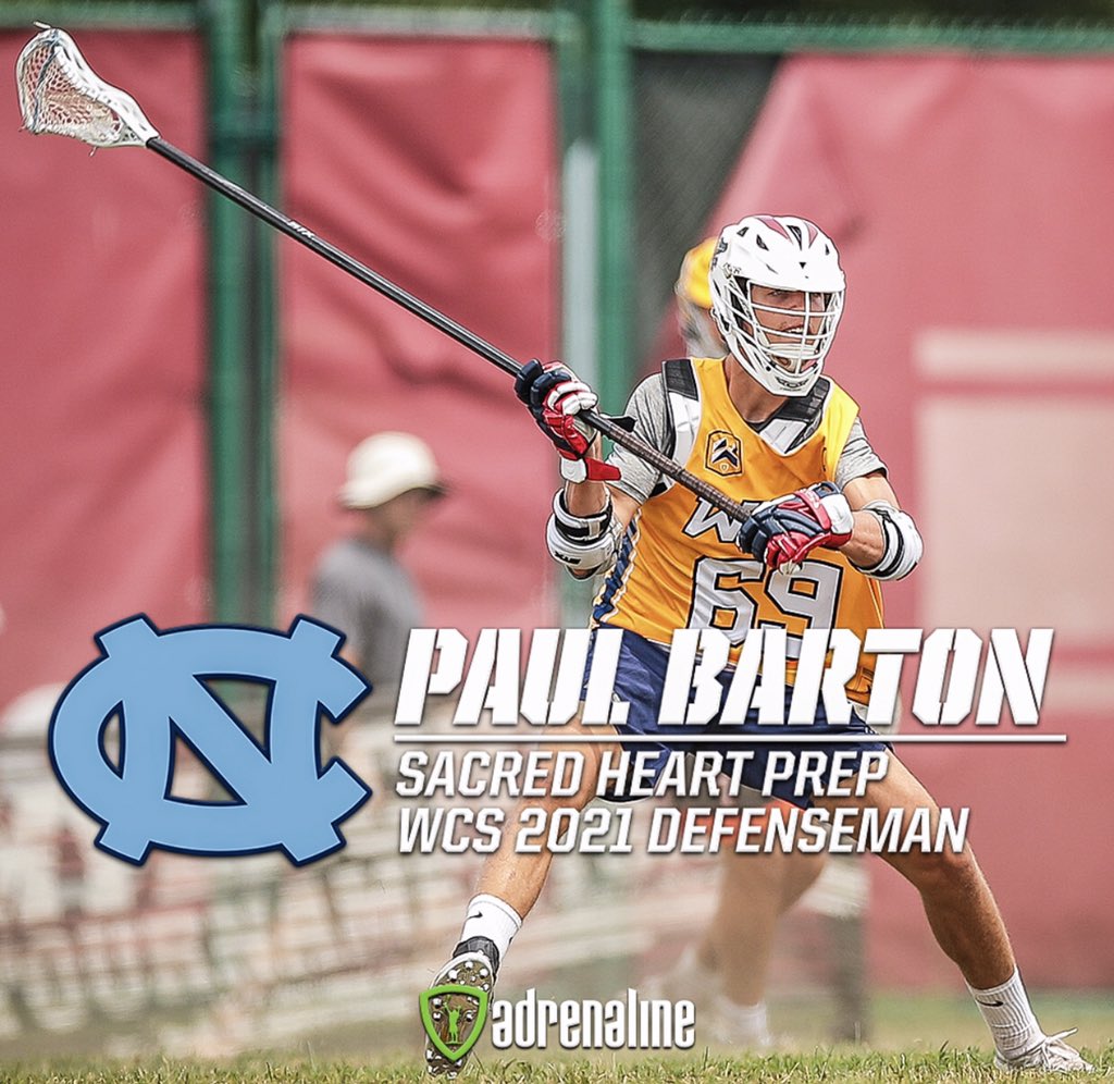 Congrats to ‘21 Defenseman Paul Barton on his commitment to <a href="/UNCMensLacrosse/">UNC Men's Lacrosse</a> !!