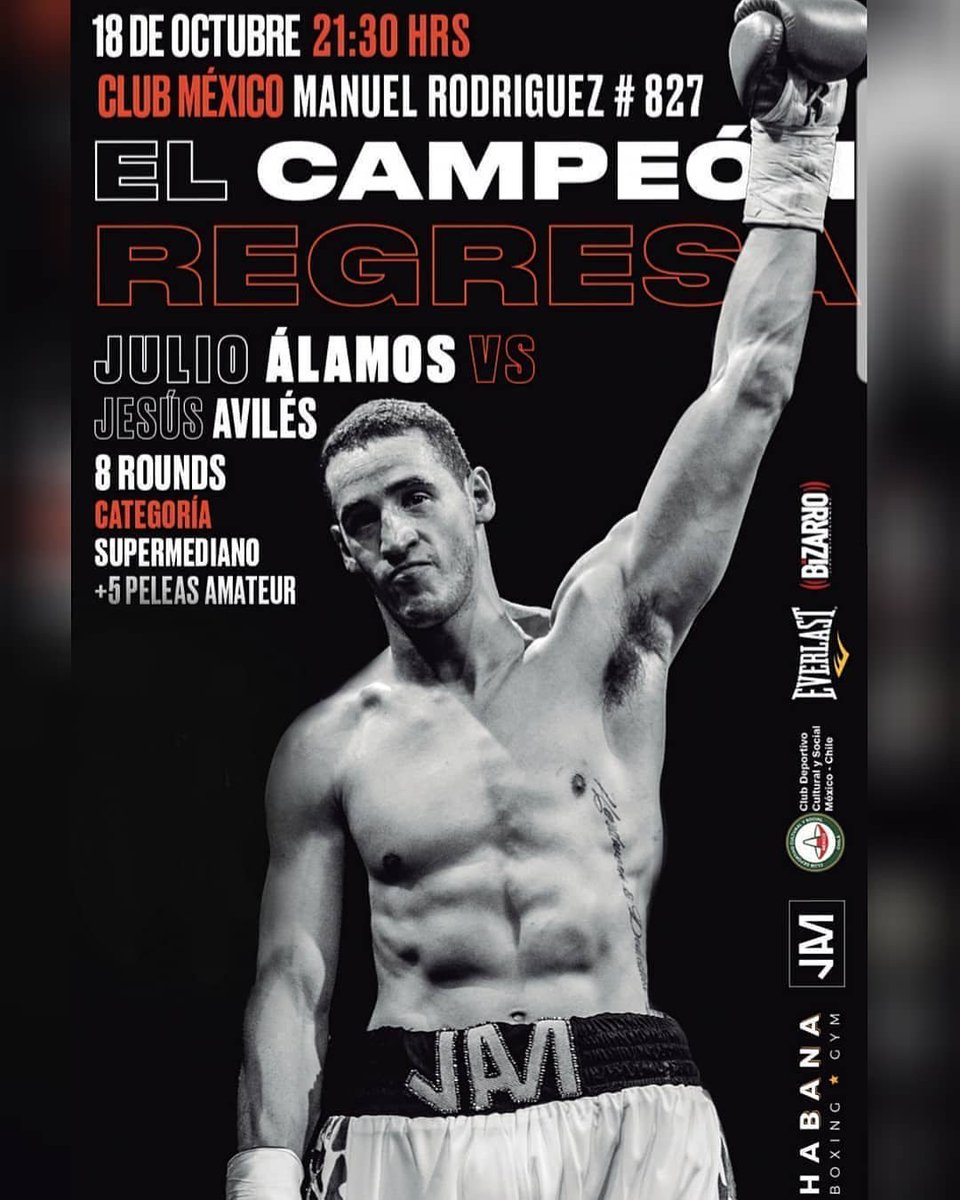 TKOBOXQUELLON's tweet photo. Julio "El Ingeniero" Álamos regresa al ring del Club México el próximo 18 de octubre, esta vez para enfrentar al peruano Jesús Aviles en un combate pactado a 8 Rounds en la categoría súper mediano.
#TKOBOXQUELLON #boxeo #boxing #chile #Perú #ingeniero #SuperMiddle https://t.co/2fwiSizBw0