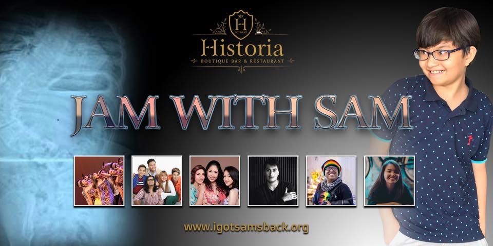 noemiruth's tweet photo. Relax to the music of @acapellagoPH, @baihana, @gianmagdangalph, & more on Oct 9 at Historia Bar QC as they lend their voices to help raise funds for Samโs spinal surgery. Meet Sam, get tix, & help any way you can here: https://t.co/Xcvyum3vlt.
#igotsamsback #jamwithsam https://t.co/f67OBZqpkG