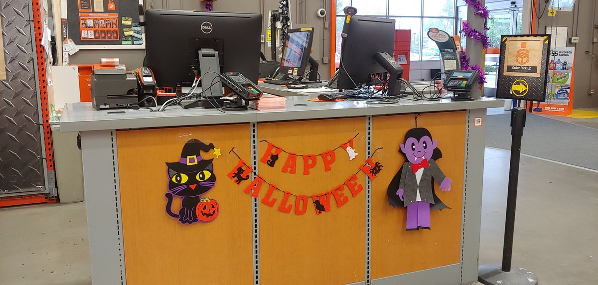 cellirae1984's tweet photo. Start of the Halloween month and CAM and FRIENDS Appreciation Month at Home Depot 1514 with Our awesome Service Desk crew!
@TeresajMorris @medicine_edison @daunte_turner @blueJwall https://t.co/lrinL3sknA