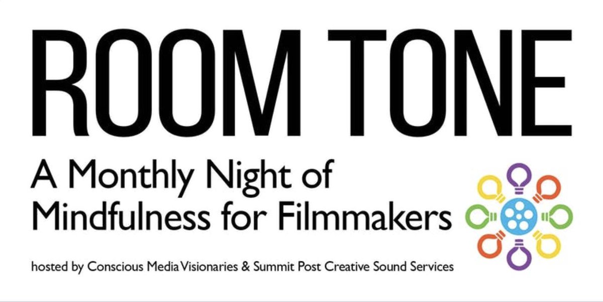 ConsciousMediaV's tweet photo. Our third ROOM TONE is happening. It's been a blast. Join us! It is a free, fun, and no-frills way to get your focus on! Join in this monthly, secular meditation opportunity. Come in person or attend via Zoom. Oct 8th in LA https://t.co/zSFyr1pgfw https://t.co/tlnRzzgEQx