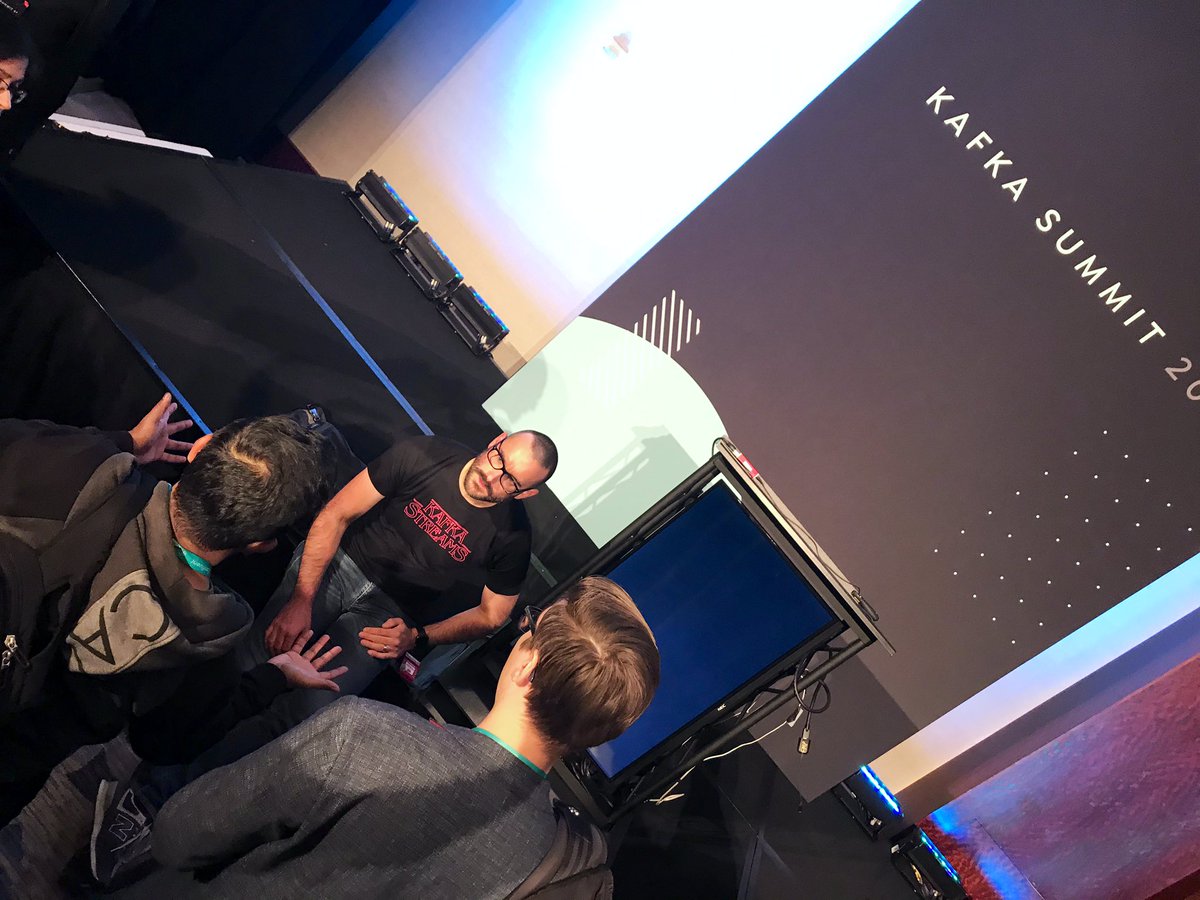 gAmUssA's tweet image. The rockstar speaker and #ksql expert isn&apos;t leaving not until all of the questions are answered. What a dedication to the #kafkasummit community