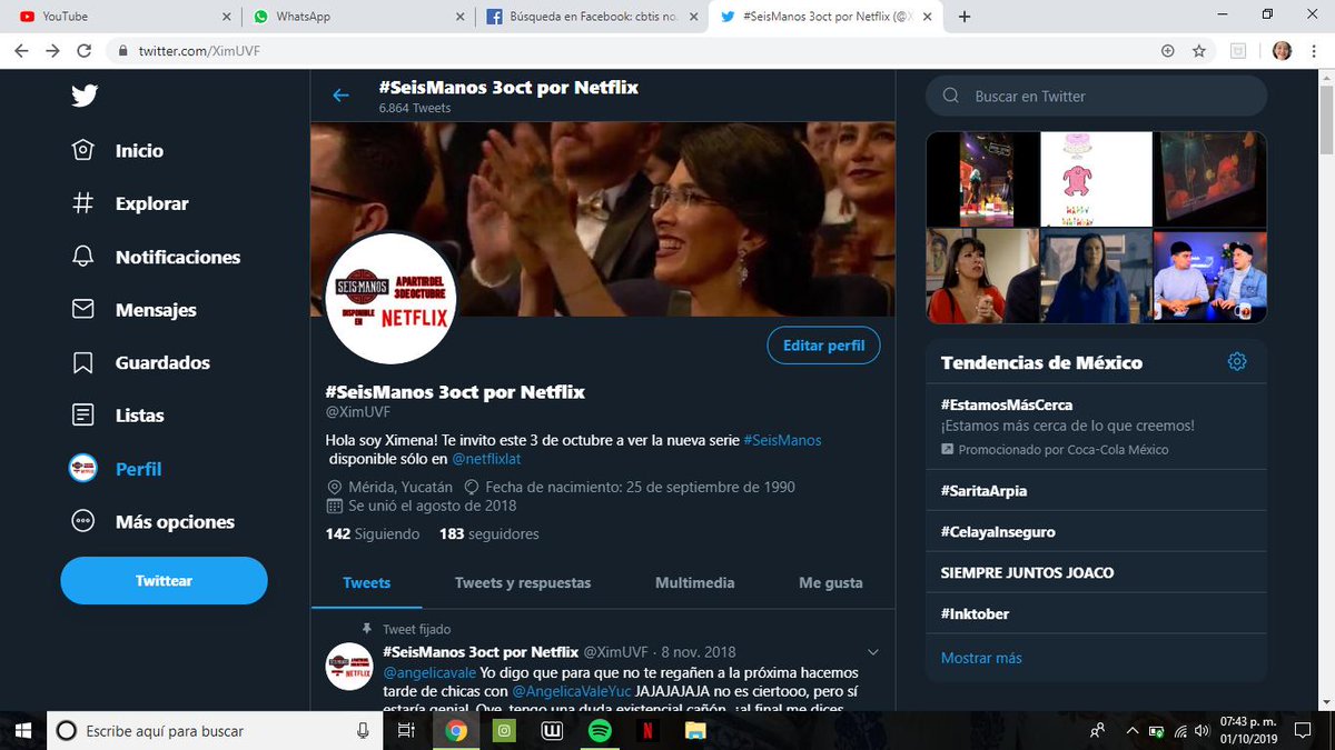 XimDPY's tweet image. Oigan vean esta chulada que estamos haciendo en @UVF_Oficial para promocionar la nueva serie animada en la que @angelicavale dará su voz en inglés y español, #SeisManos
¡No se la pueden perder! Este jueves 3 de octubre por @NetflixLAT