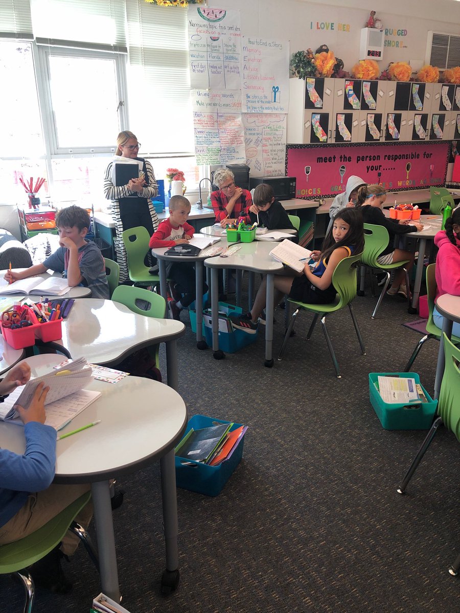 LAFSDMaddux's tweet photo. Trying out new conferencing skills to support students in writing!  Teachers learning alongside students! ⁦@mthallau⁩ #lafsd #SpringhillProud #becausekids https://t.co/AgfS9sB3Qh