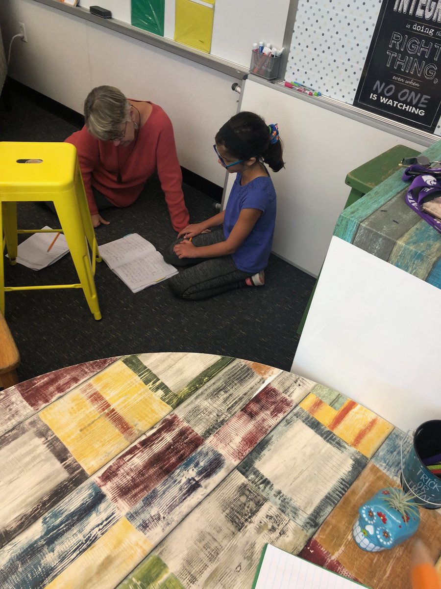 LAFSDMaddux's tweet photo. Trying out new conferencing skills to support students in writing!  Teachers learning alongside students! ⁦@mthallau⁩ #lafsd #SpringhillProud #becausekids https://t.co/AgfS9sB3Qh