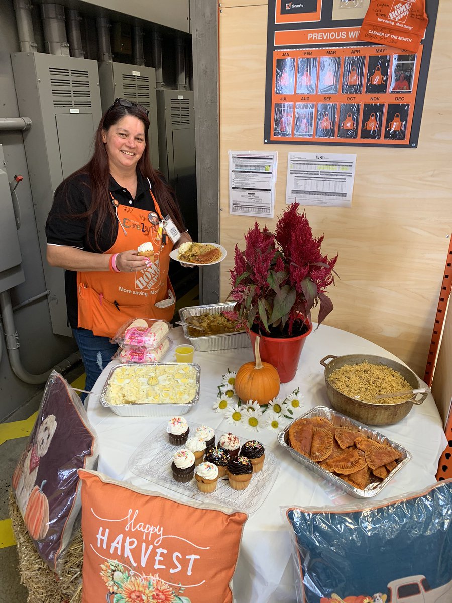 LuisHD2018's tweet photo. Love my team &amp; how amazing they are on a day to day basis! 💙💙what a way to kick off #Cam2019 🎂#Cashier #CashierAppreciation #HomeDepot Best part is the beautiful pillows &amp; decorations in these photos are available for sale at @Home6213 😆 https://t.co/c46Fq7UtO7