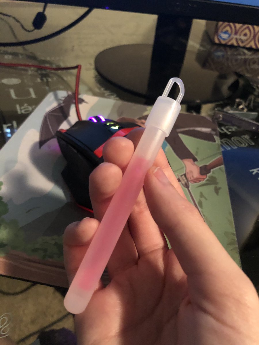 Chibi_Zephyr's tweet photo. Got this little guy at TwitchCon and while I want to crack it to celebrate a successful trip, I think I am going to save it until I get a new job. Sound like a good plan? #Goalstick https://t.co/4b1lUVnfaG