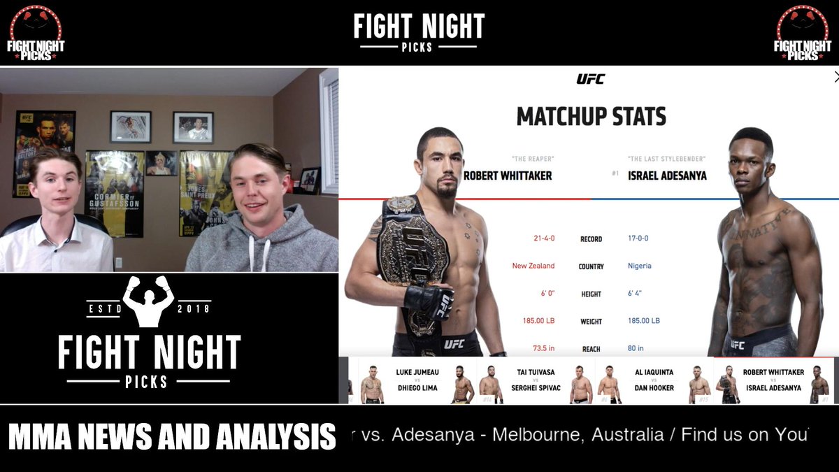 CraigAllenFNP's tweet photo. "2-Minute Predictions" for #UFC243 now available @fightnightpicks on #YouTube! ๐งโโ๏ธ๐ฅ
๐บ https://t.co/aAK0WNz7xl https://t.co/f353QwksAx