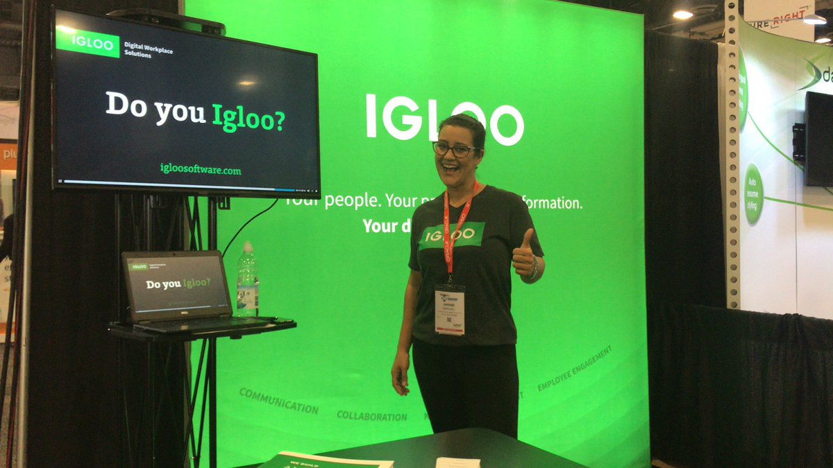 laura_brick's tweet photo. @IglooSoftware is helping improve the employee experience this week at #HRTechConf https://t.co/1zywdSZQxM