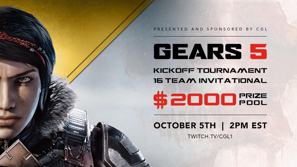 QNTMGG's tweet photo. Weโve been selected to participate in @ConsoleGamingLGโs $2000 #Gears5 Kickoff Invitational this Saturday at 2 PM EST โผ๏ธ
Tune in on https://t.co/doFRCsepfR to catch the action ๐ช๐ฝ
#QuantumCollective https://t.co/HE5quTZ0mJ