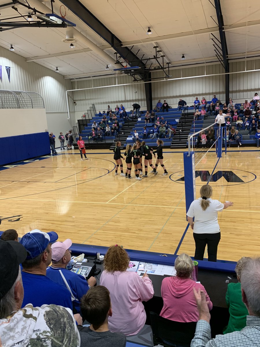 MaywoodSchool's tweet photo. MHC takes set 1 over Wallace 25-8. @HCPublicSchools #wolfpackvb #nebpreps https://t.co/FrXun9d4QL