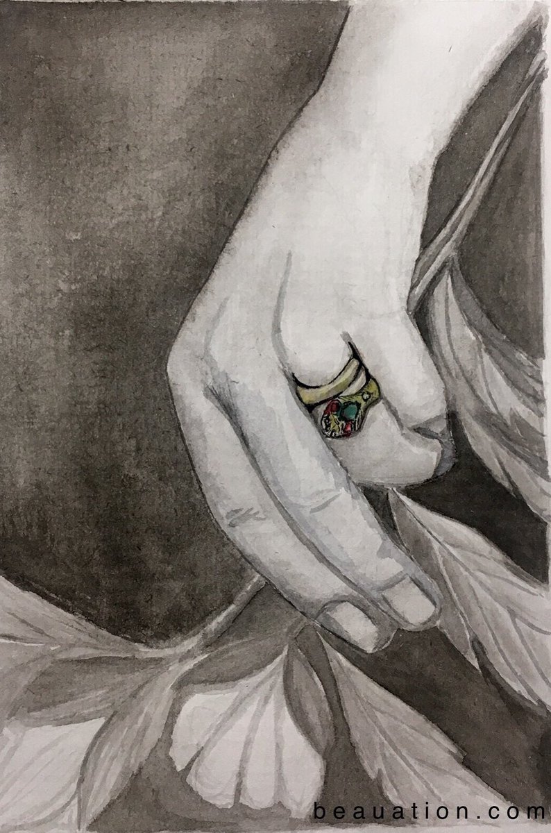 beauation's tweet photo. Royal #serpentring , inspired by #QueenVictoria #engagementring designed by Prince Albert, symbolizing wisdom, commitment and everlasting love 💕 Prompt #1 #inktober2019 #ringprompt #inkillustration #emeraldbirthstone #octoberchallenge #inkartwork #inksketches https://t.co/4W6hE9p1Z3