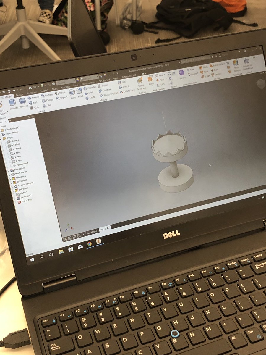 Dunham_DBEXCEL's tweet photo. Love seeing what students can design in Inventor. This is the start to a an automata carousel. #PLTW #PBL #inventor @KCS_DBEXCEL https://t.co/GOpNqxQWw5