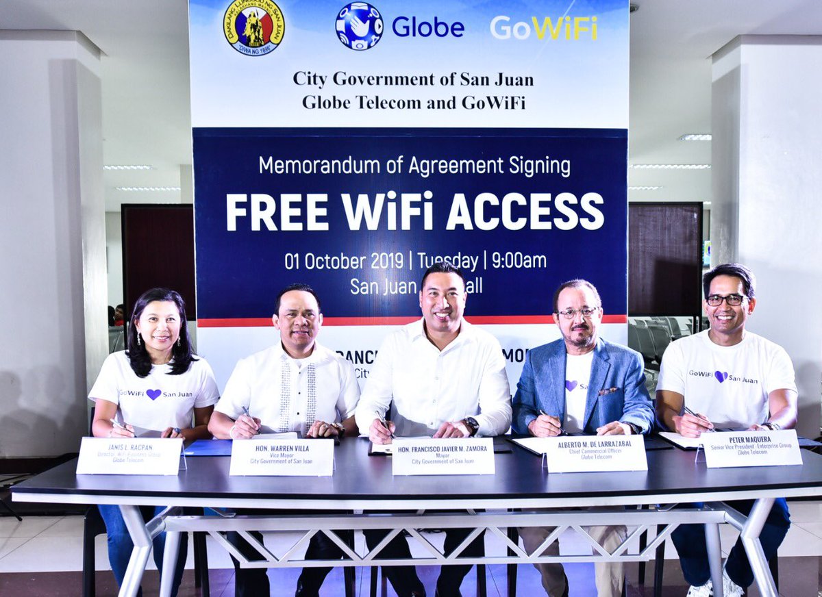 GOWiFiPH's tweet photo. Adding San Juan City to our growing #GoWiFiZone and keeping San Juaneños connected with #GoWiFi for a #MakabagongSanJuan #1stWorldInternetPh.

#GlobeHeartSanJuan
#GoWiFiHeartSanJuan https://t.co/BkhPeZuTun