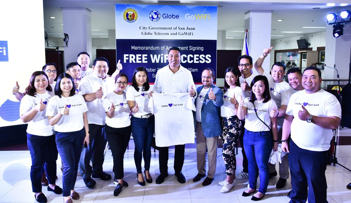 GOWiFiPH's tweet photo. Adding San Juan City to our growing #GoWiFiZone and keeping San Juaneños connected with #GoWiFi for a #MakabagongSanJuan #1stWorldInternetPh.

#GlobeHeartSanJuan
#GoWiFiHeartSanJuan https://t.co/BkhPeZuTun
