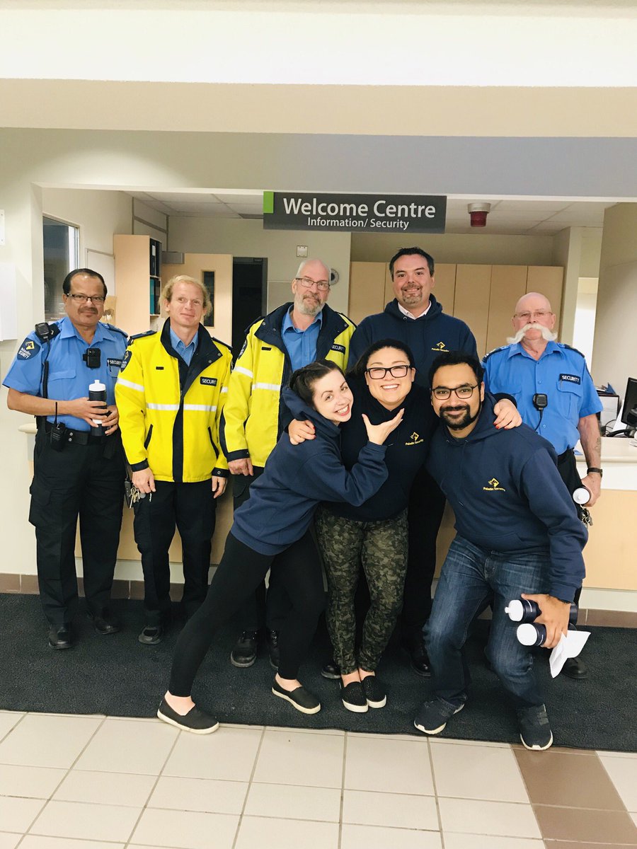 PaladinRedDeer's tweet photo. Made our to @RedDeerCollege to see the fantastic four! Were they ever surprised! #24hoursofthanks #paladinfamily https://t.co/po1X6e6Pct