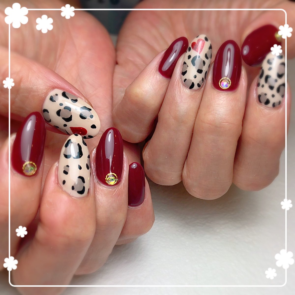 Nailist まあむ 마아무 お客様ネイル 秋のネイル ジェルネイル ネイル レオパード ヒョウ柄ネイル 秋ネイル ネイルアート ネイルデザイン ワンポイント ボルドー 美甲 Nailist まあむ 마아무 お客様ネイル 秋のネイル ジェルネイル ネイル レオパード ヒョウ柄ネイル 秋ネイル ネイルアート ネイルデザイン ワンポイント ボルドー 美甲