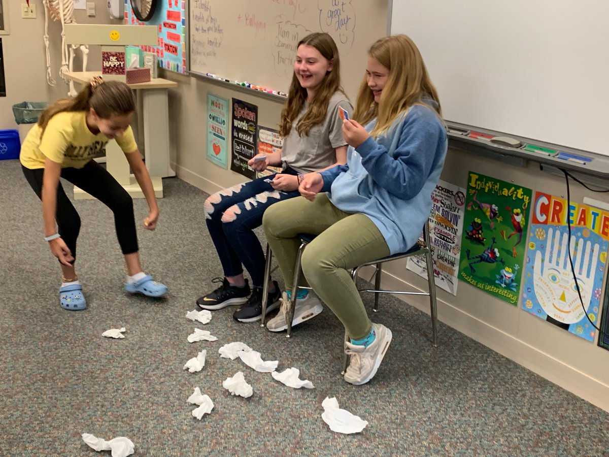 MrsCockrell's tweet photo. 7th graders role playing, practicing assertive communication! ⁦@KarrerMS⁩ https://t.co/dfUF0bLPrT