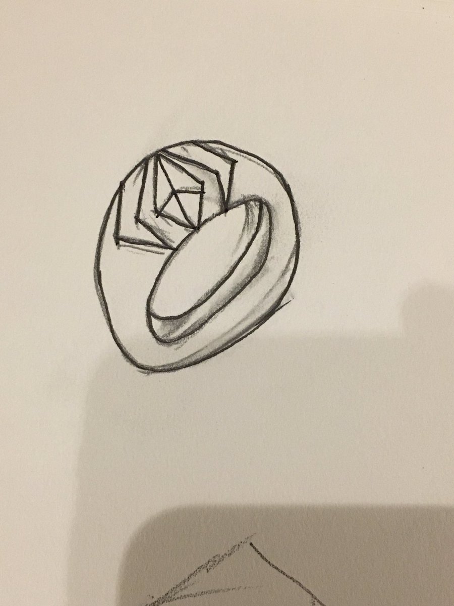 TheMapleBeard's tweet image. Well my wife’s sibling said I should do #Inktober2019 since I just started to draw. 1st days prompt was ring. So here it it! Pretty basic but I’m still learning shapes. Fight me.