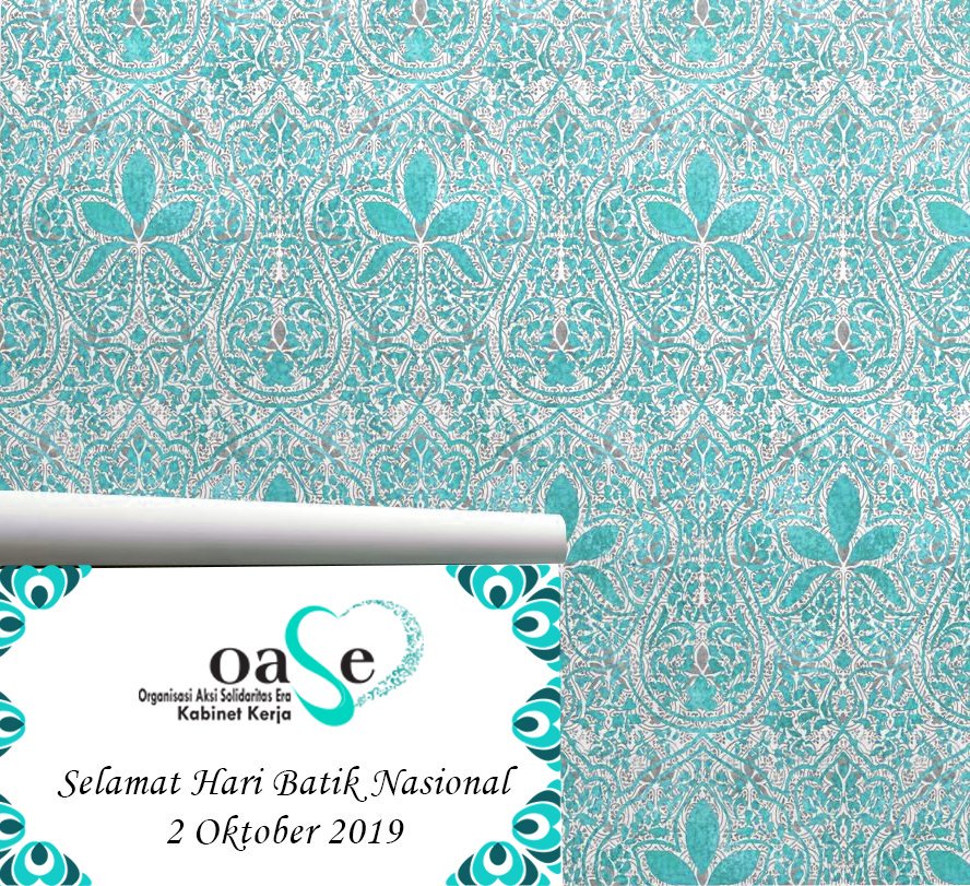 OASE_KK's tweet photo. Selamat Hari Batik Nasional, 2 Oktober 2019, Cintailah Batik Sebagai Simbol dan Jati Diri Bangsa Indonesia! https://t.co/VveShvz2h8