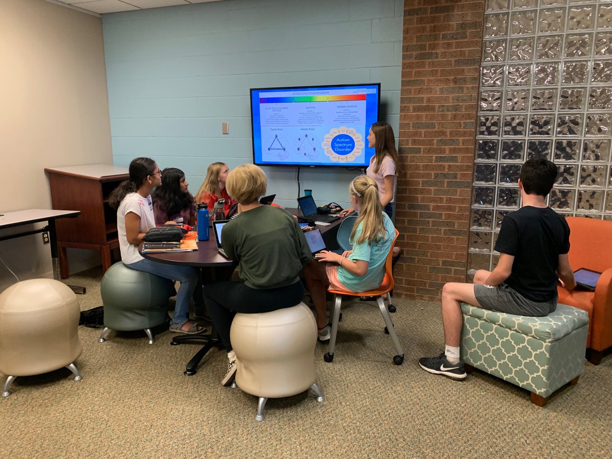 MrsCockrell's tweet photo. The KMS 8th graders did a fantastic job working in small groups to create and present PSA's on common mental health disorders. ⁦@KarrerMS⁩ https://t.co/FWCJ0rTY2T