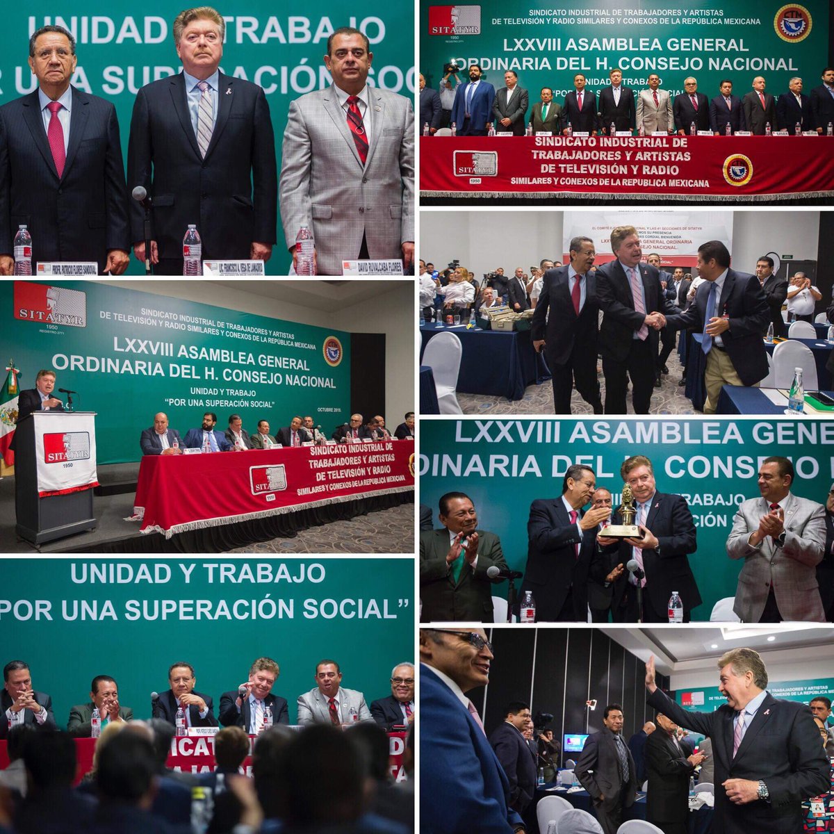KIKOVEGA_'s tweet photo. Este martes, en Tijuana, participé en la inauguración de la Asamblea del Consejo Nacional del #SITATYR, encuentro en el que reconocimos la  aportación de los trabajadores de la televisión y la radio al progreso de la entidad: https://t.co/hnhPWXYjHI https://t.co/CCCD8uY4YT