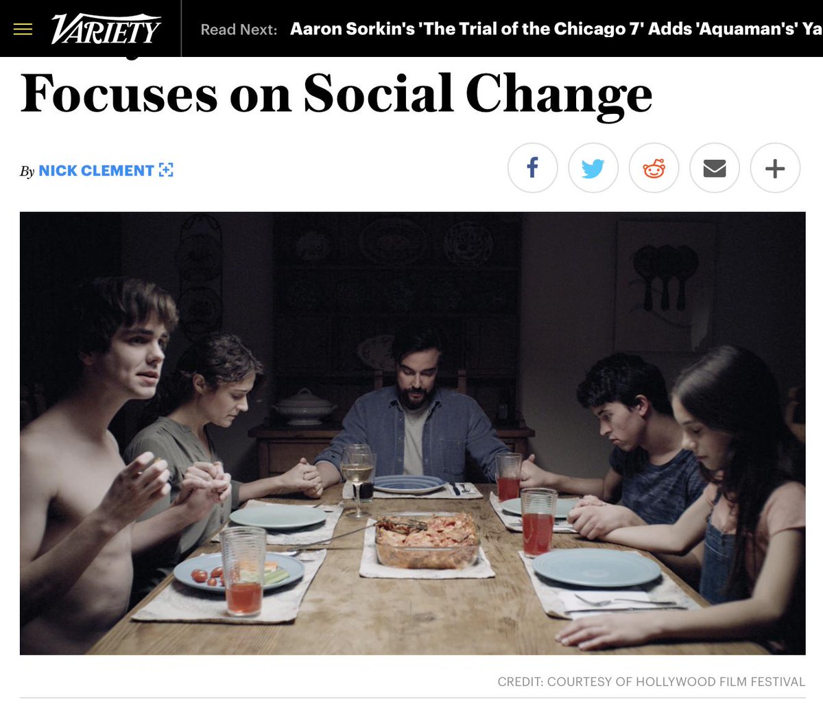 What a way to kick off the Hollywood Film Festival this year! Thank you <a href="/Variety/">Variety</a> for this featured article. For those who would like to attend, tickets are still available. Please visit our website for more details. 

variety.com/2019/film/feat…