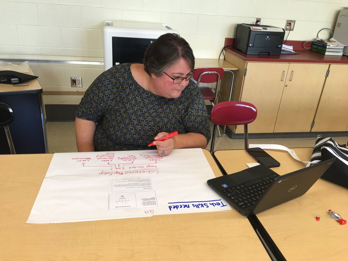 GJorgensenHCESC's tweet photo. Mt Healthy teachers taking a closer look at our math data ⁦@MtHealthySchool⁩ @mission64u @urbanesc https://t.co/QsnMZ6V8iF