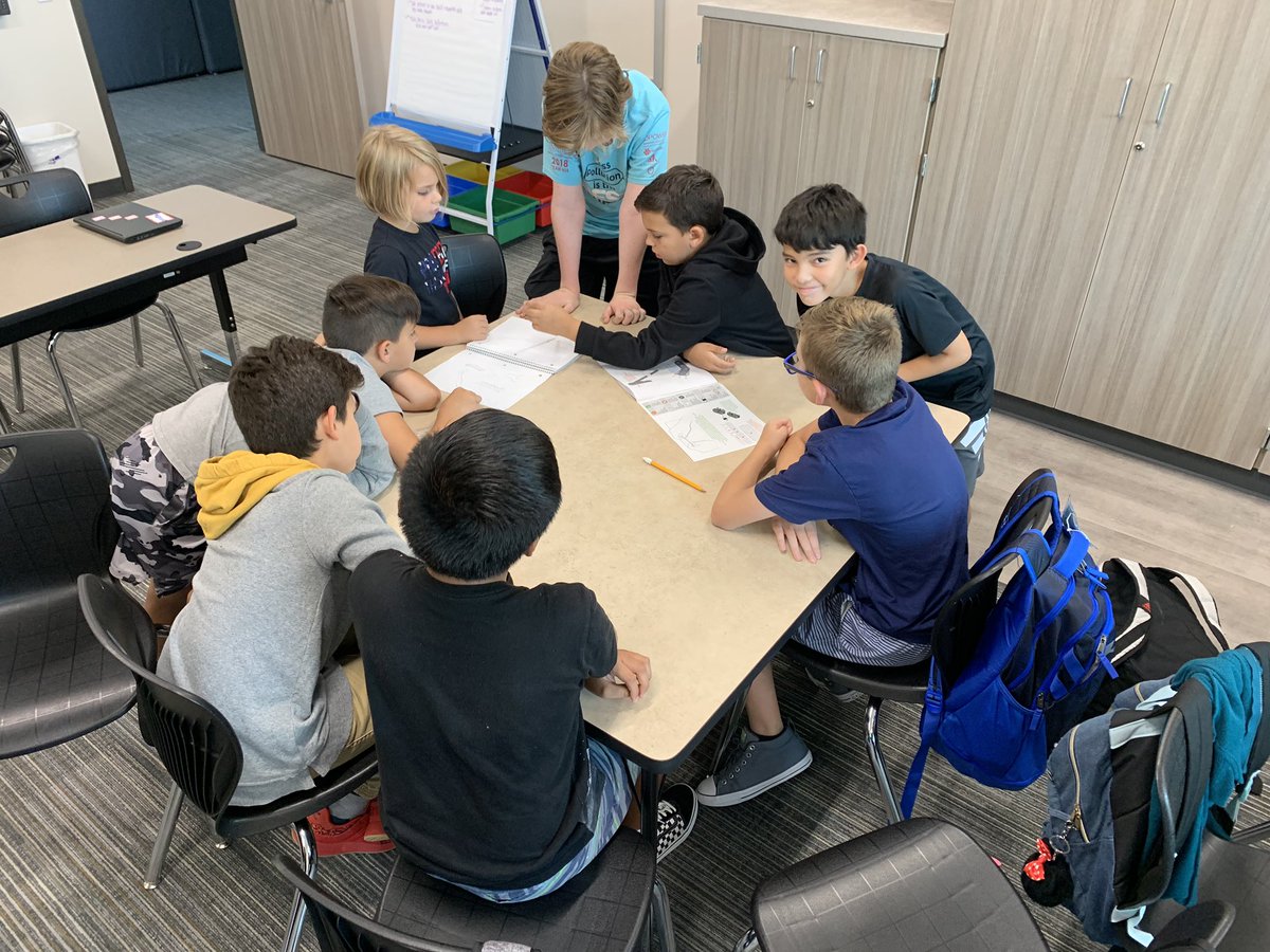 MsPinter2nd's tweet photo. A great group of students hard at work engineering a plan for an amazing robot this year! They make me proud! @LCE_Mustangs #teamwork https://t.co/UjwXxA8Gcl