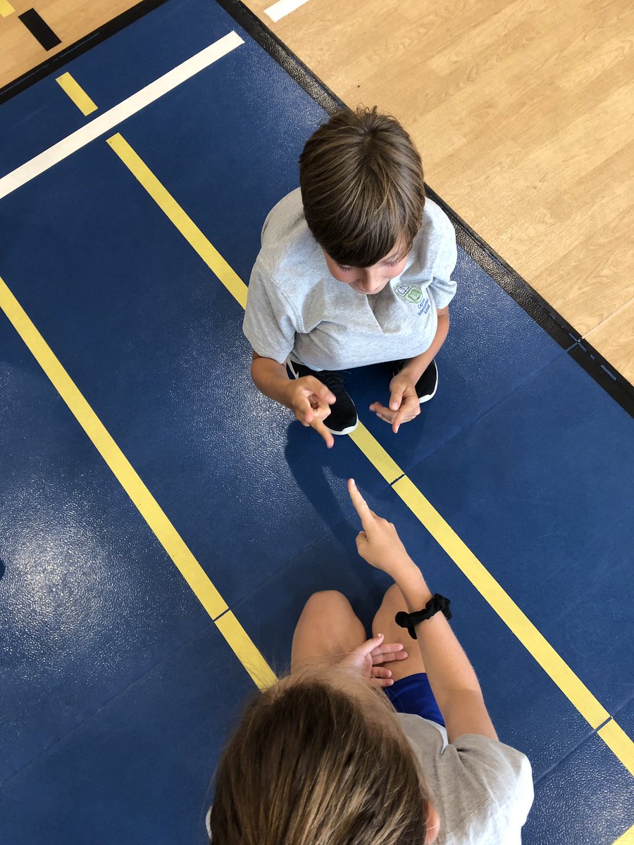 JaymeFarrell3's tweet photo. Learning the value of sportsmanship by  practicing our skills in a classic game of RPS. Students learn how to win and lose with grace. #CISinspires #characterlearning #physed #recessgames https://t.co/MpvVeftOCP