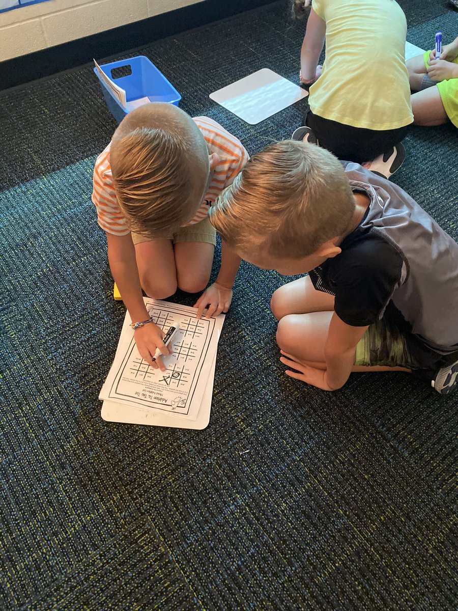 MrsSchoonover's tweet photo. To help us with our fluency we played some addition tic tac toe during math today! #isdstrong #isdsecond https://t.co/izwoL7f5ce