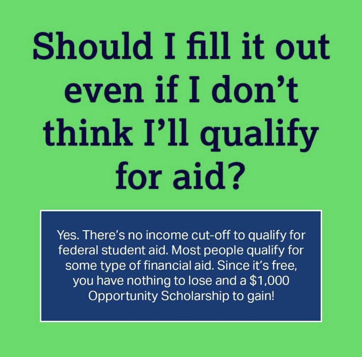 FAFSA is now available for next year!  SENIORS <a href="/lahsco2020/">LAHS Class of 2020</a>, APPLY NOW! Each year the US Government awards more than $120 BILLION!  Apply and claim your piece of the pot!  And be sure to follow <a href="/losaltosavid/">Los Altos AVID</a> here on Twitter and IG for awesome info like this! 👨🏽‍🎓👩🏼‍🎓💵💰