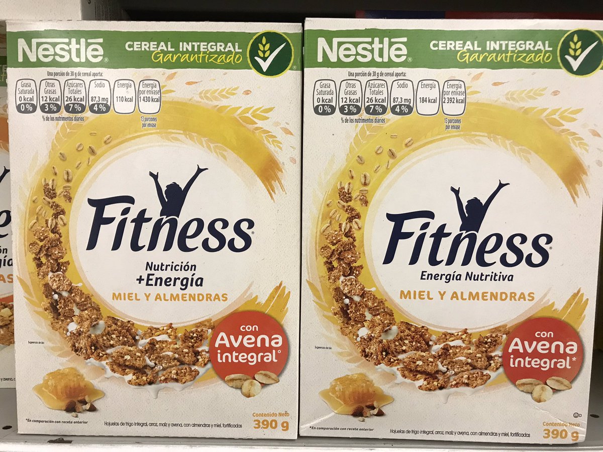 sandyzuloaga's tweet photo. @NestleMX  mismo producto , mismo gramaje y diferentes valores nutrimentales ???? Cuál es el bueno ??? Aguas !!!!! https://t.co/muOcze4FVZ