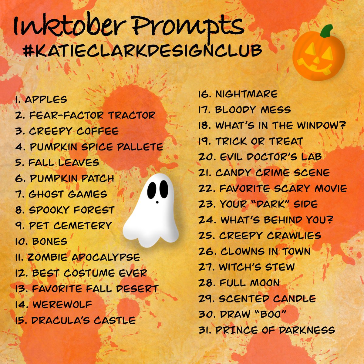 katieclarkspace's tweet photo. My first #inktober #prompt ... I created a list, and if you want to participate, tag me so I can see your work!! https://t.co/D9rZ0fJL0v