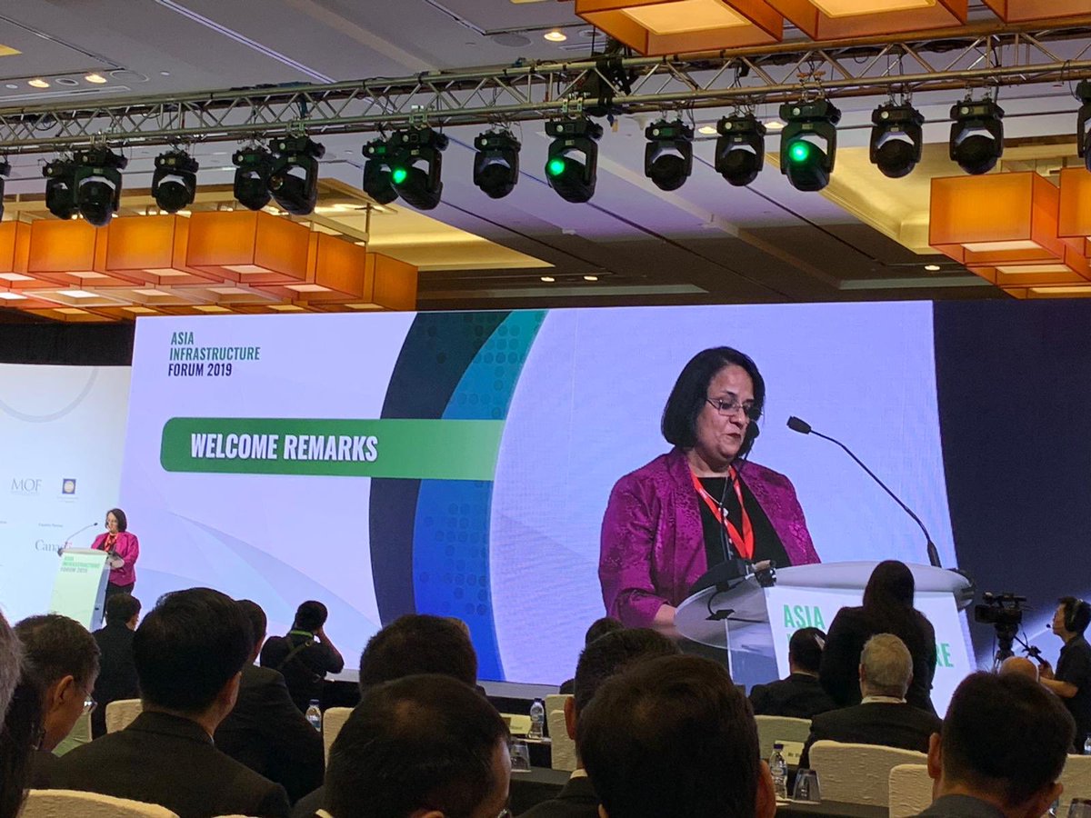 WB_AsiaPacific's tweet photo. Investing in #resilient #infrastructure is sound policy and good business – the @WorldBank’s analysis shows that on average $1 invested in resilience yields $4 in future benefits says @jyotishukla  #AIF2019 https://t.co/eJndfvs1KB