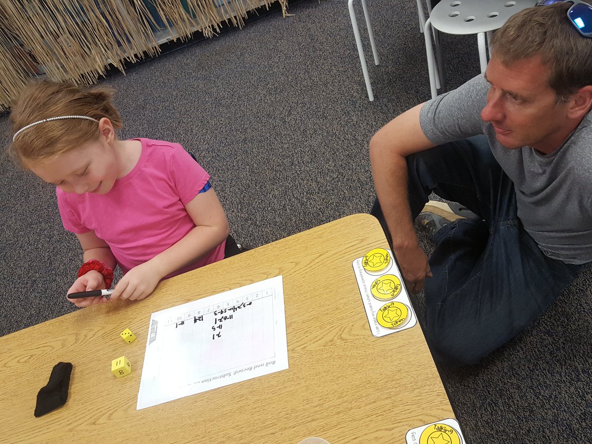 andi_whitley's tweet photo. Students became the teacher tonight as they showed off their math skills to their families! #firstgradefun #WeArePIRATES #parentpalooza #mathgamenight https://t.co/RZ87uy08Xx